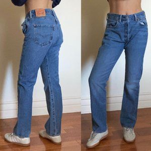 VINTAGE 501 LEVI'S BLUE  DENIM JEANS, WAIST 31"